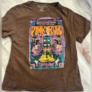 Pink Floyd Brown Graphic Band Tee Queen Elizabeth Hall XS